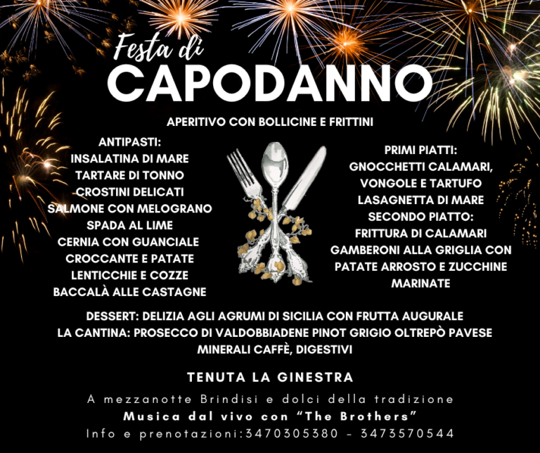 menu capodanno